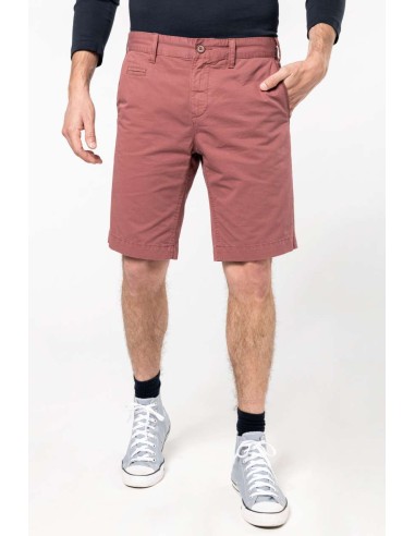 K-KA752-MEN'S WASHED EFFECT BERMUDA SHORTS